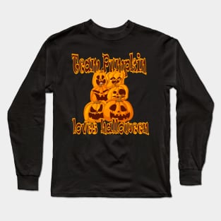 Pumpkin Halloween Witch Party Costume Gift Long Sleeve T-Shirt